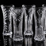 欧式透明玻璃花瓶客厅摆件/水晶小花瓶/玻璃花瓶